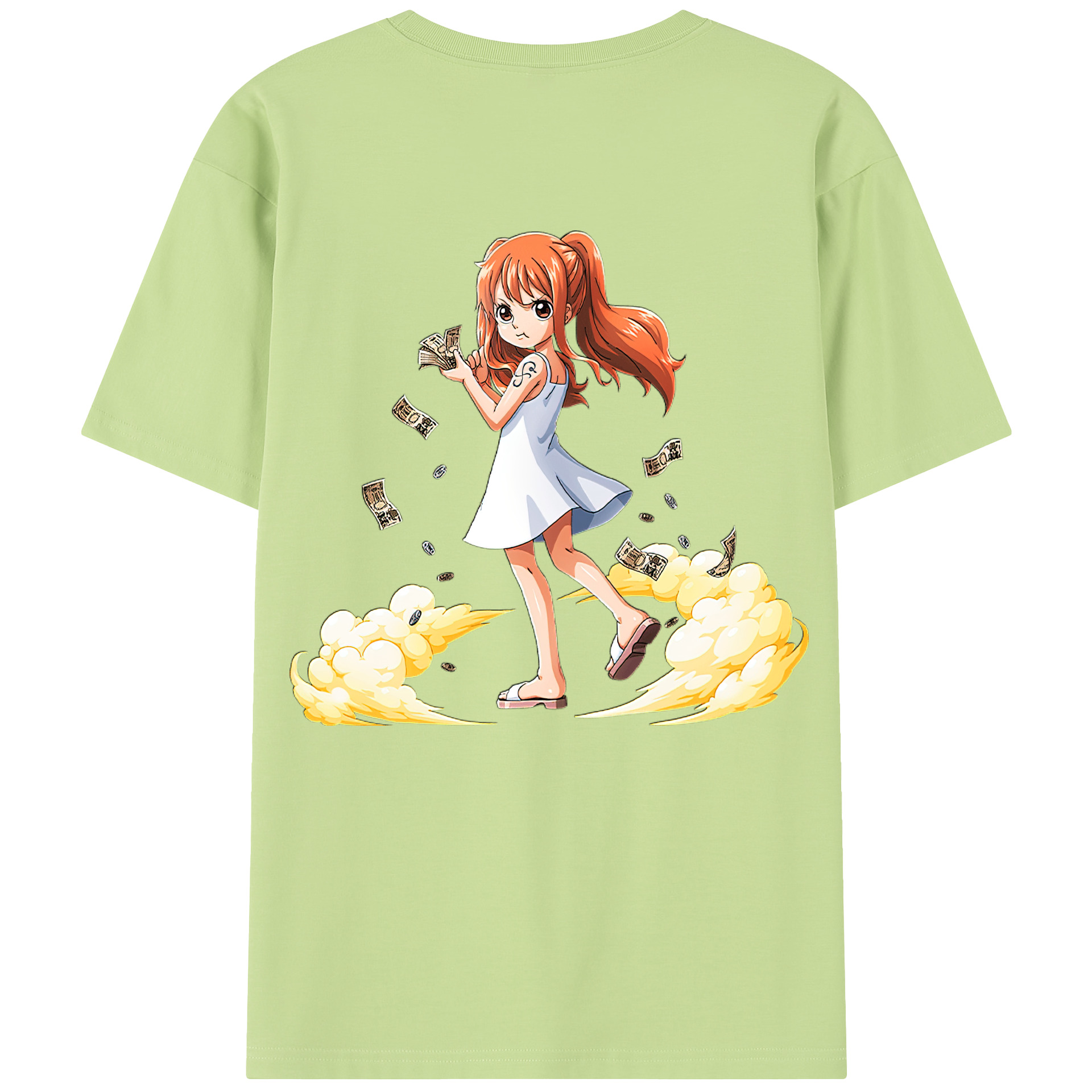 ワンピース ナミ ONE PIECE Nami 綿100％半袖Tシャツ（背面プリント）